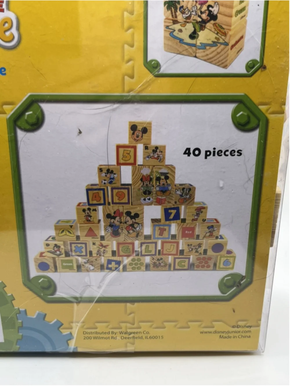Disney Mickey Mouse Clubhouse Mickey & Minnie Learn & Grow Set of 40 Blocks Set